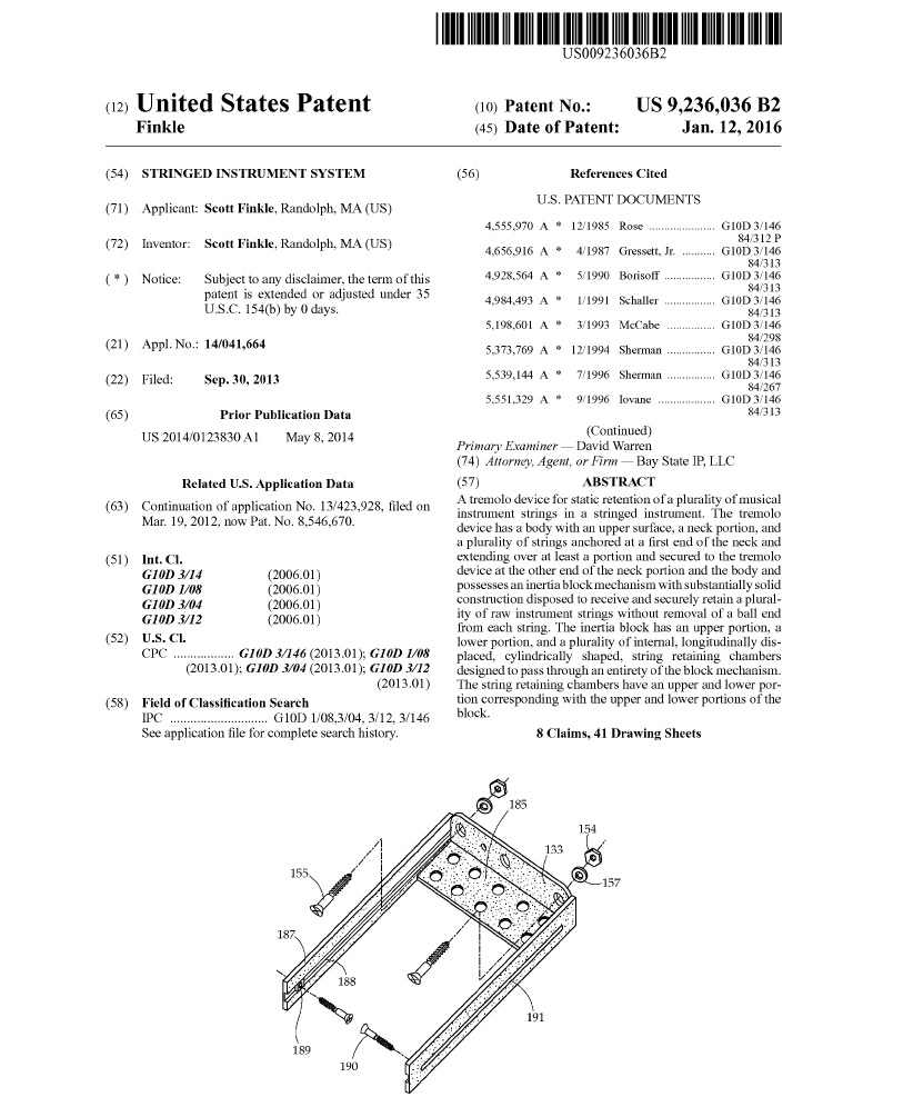 Sample Patents Bay State Patent